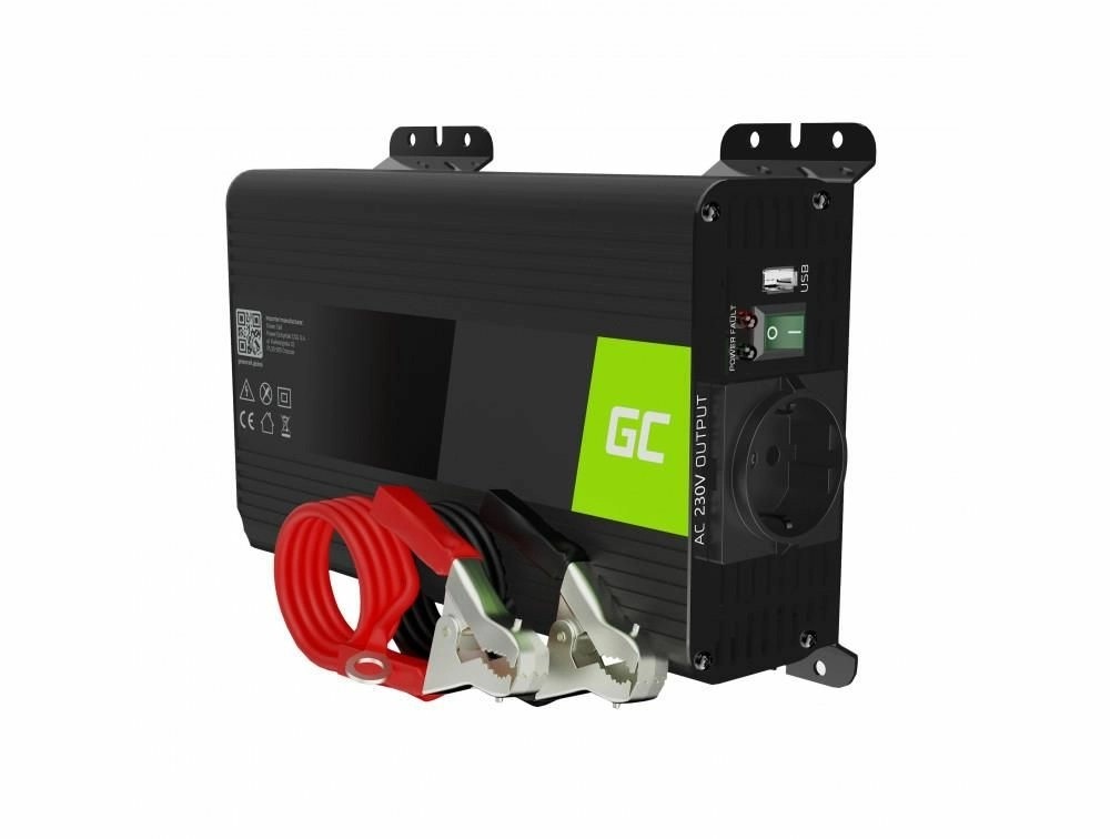 invertor de tensiune 12v - 230v, 300w, invgc05, sinus pur, greencell pro - imagine 7